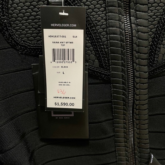 Herve Leger Black Sanja Bandage Skirt Set w/ Tags - Picture 6 of 11